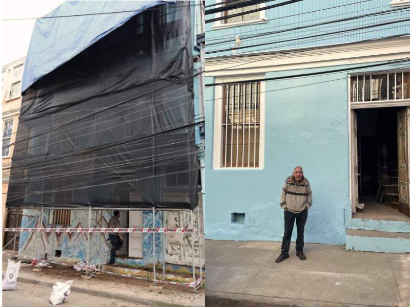 Antes y despues de beneficiario mejoramiento de vivienda subsidio ds27